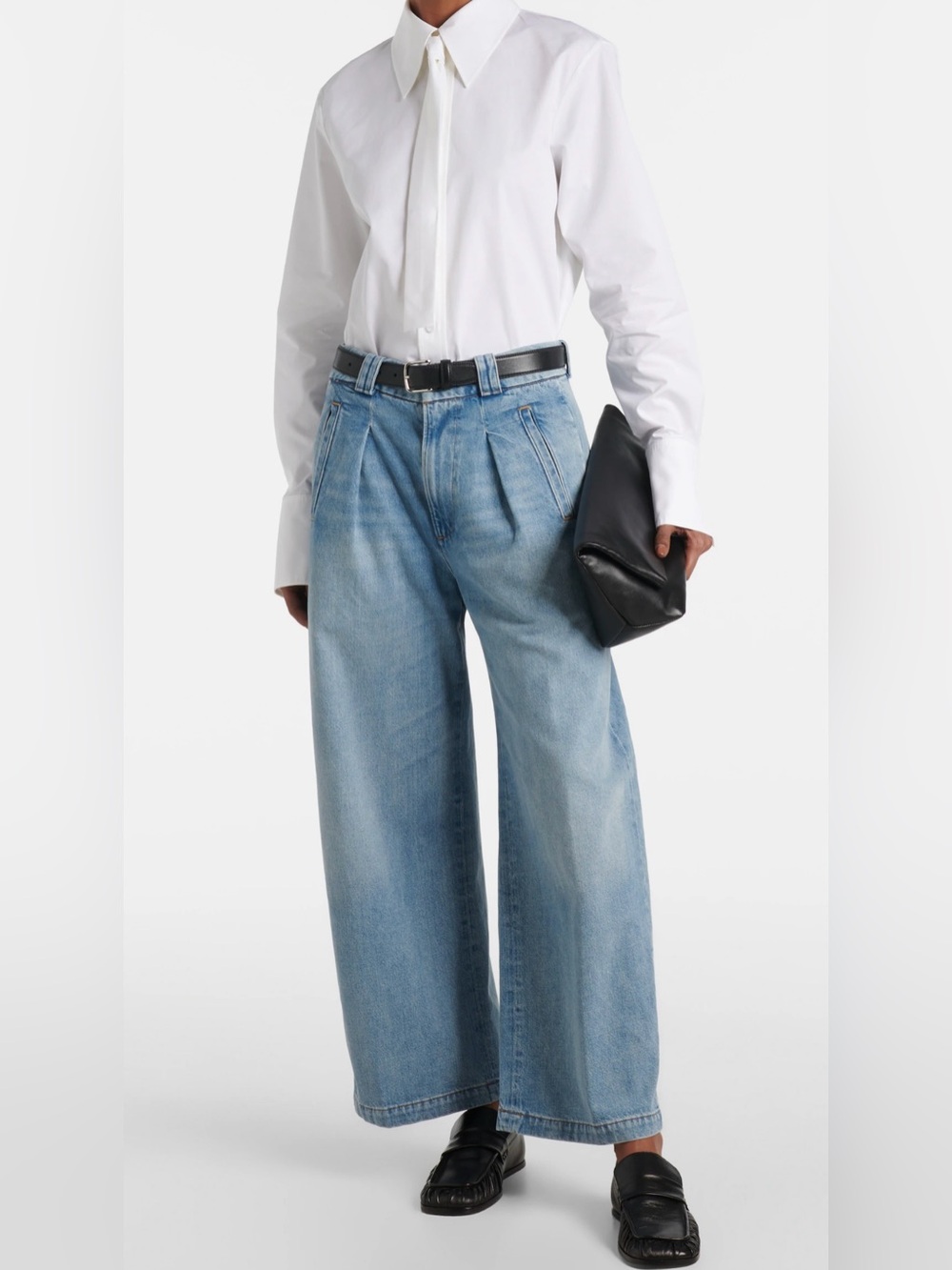 Citizens Of Humanity Cara Twill Cropped Wide Leg Jeans